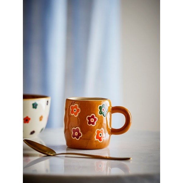 Tazza per bambini marrone in gres 130 ml Addy – Bloomingville Mini-image-1