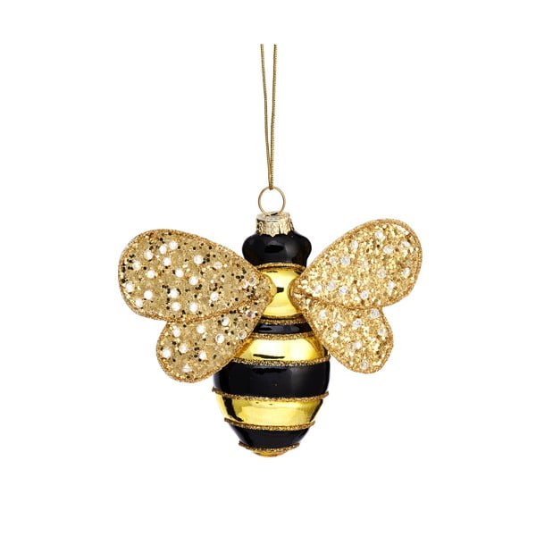Decorazione per albero di natale in vetro fatta a mano 7 cm Bee – Sass & Belle