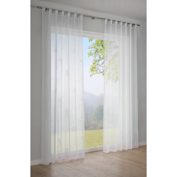 Tenda bianca 245x140 cm Voile - Gardinia-image-1