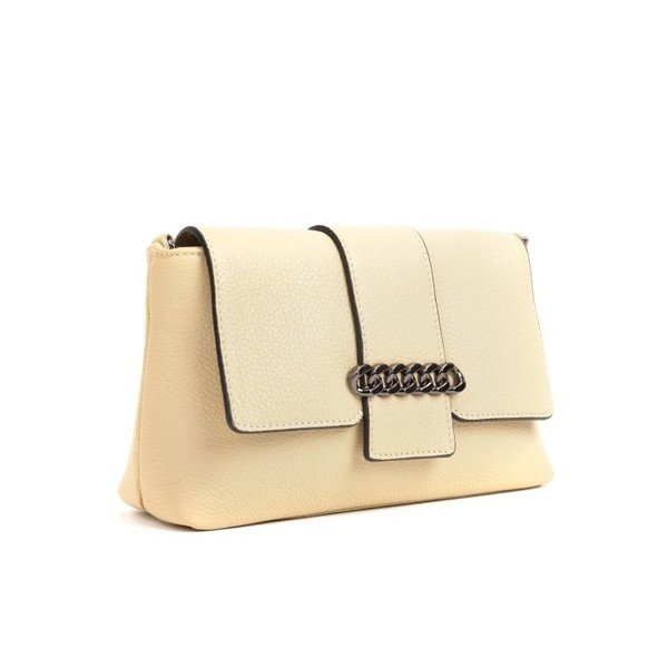 Béžová kožená kabelka Mangotti Bags Baso-image-4