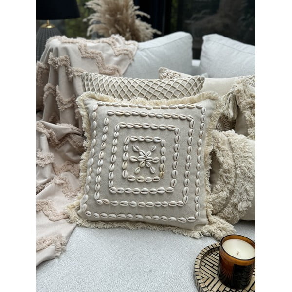 Federa decorativa in cotone 43x43 cm Seashells – Mioli Decor-image-2