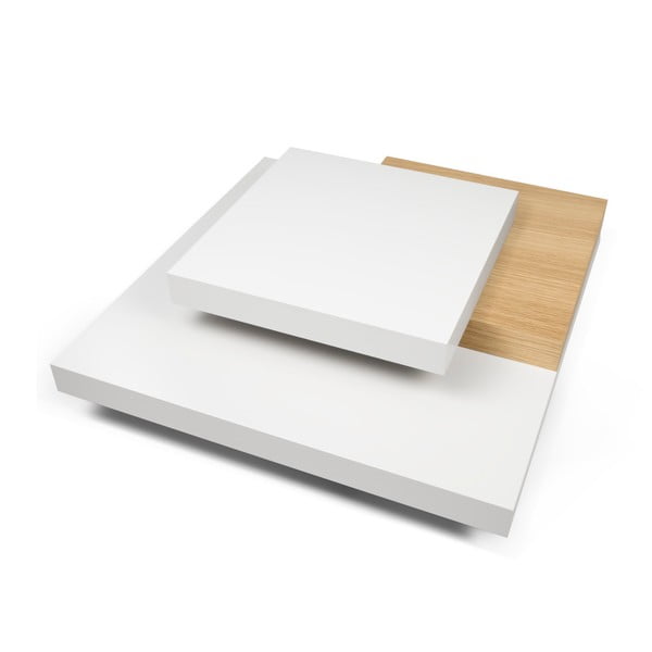 Tavolino bianco 90x90 cm Slate - TemaHome-image-1