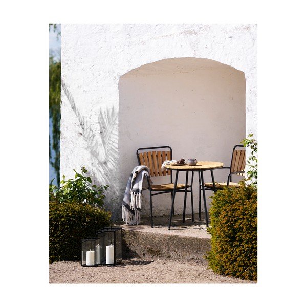 Coperta grigia in misto lana 130x170 cm Carmel – House Nordic-image-2