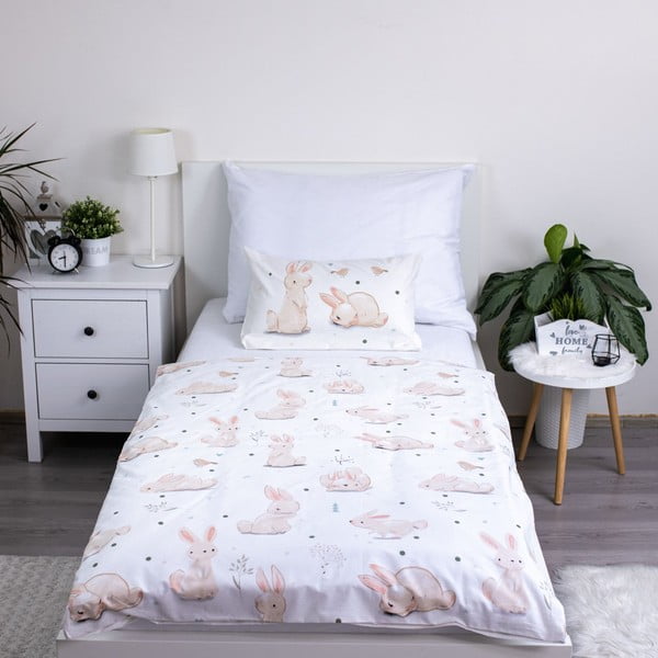 Biancheria da letto per bambini in cotone per culla 100x135 cm Bunnies – Jerry Fabrics-image-2