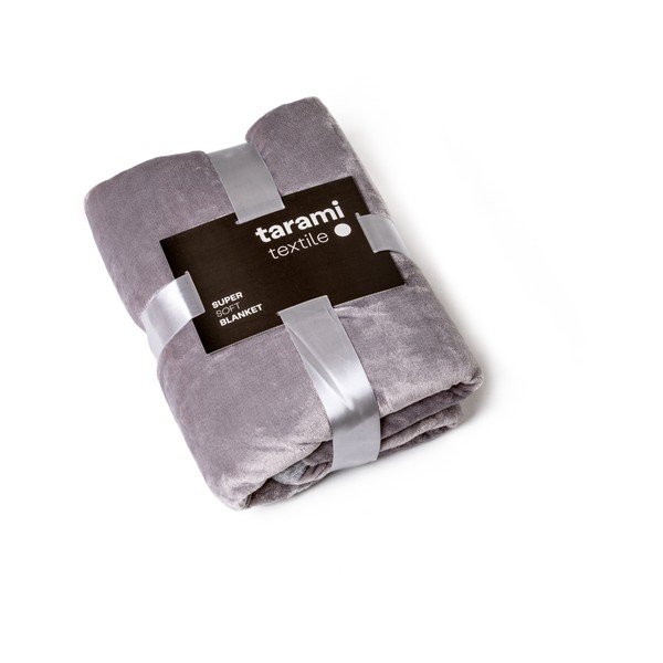 Coperta grigia , 200 x 150 cm - Tarami-image-3