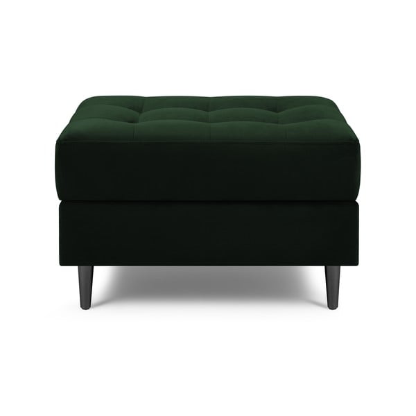 Poggiapiedi in velluto verde Santo - Milo Casa-image-3
