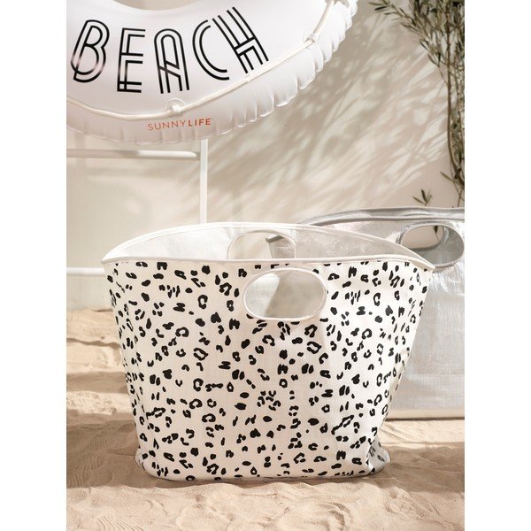 Borsa da spiaggia bianca e nera Everything Bag - Sunnylife-image-1