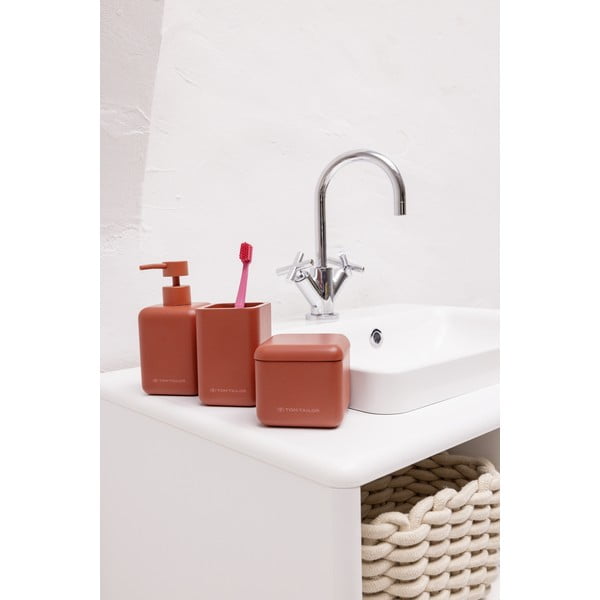 Dispenser per sapone in poliresina arancione 380 ml Tom Tailor T-Rounded – Wenko-image-3