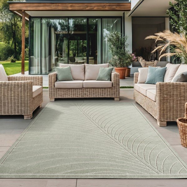 Tappeto da interno/esterno verde 240x340 cm Nova 1204 – Ayyildiz Carpets-image-1