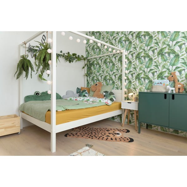 Letto bianco per bambini 140x200 cm PINO CANOPY - Vipack-image-4