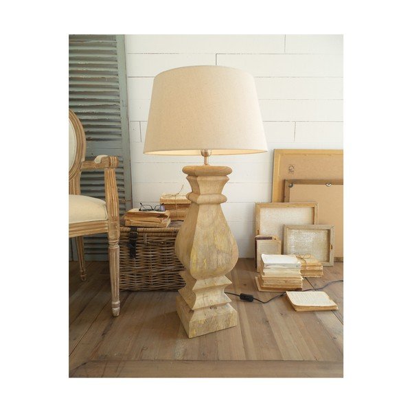 Stolní lampa z mangového dřeva Orchidea Milano Alison, výška 91 cm