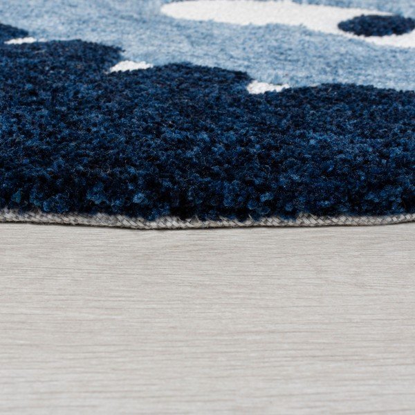 Tappeto blu per bambini 90x150 cm Shark - Flair Rugs-image-3
