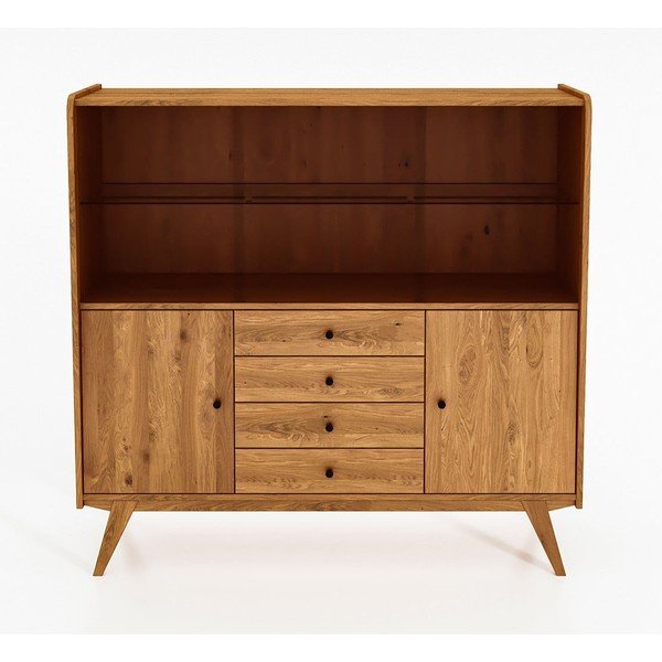 Vetrina in rovere 160x154 cm Retro - The Beds-image-2