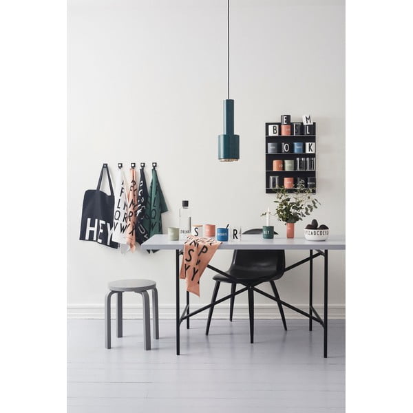 Tazza in porcellana grigio scuro 300 ml Work - Design Letters-image-3