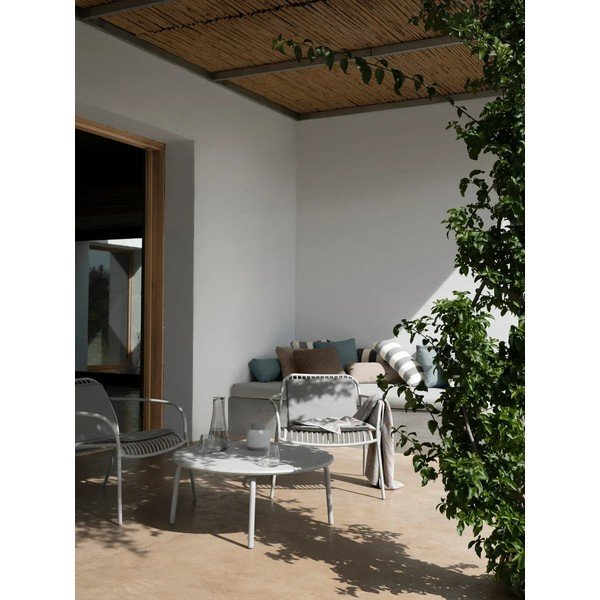 Poltrona da esterno grigio chiaro in metallo Yua Wire – Blomus-image-3