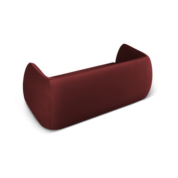 Divano in velluto rosso 190 cm Lando - Micadoni Home-image-3
