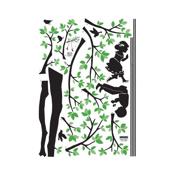 Nástěnná samolepka Children Swinging in a Tree-image-2
