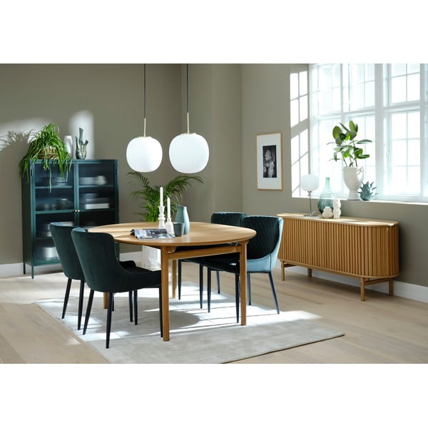Sedia da pranzo verde in imbottito Ottowa – Unique Furniture-image-1