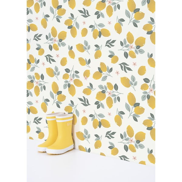 Carta da parati per bambini 10 m x 50 cm Lemons - Lilipinso-image-1