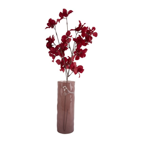 Vaso rosa in vetro (altezza totale 27 cm) Bird On Branch – PT LIVING-image-3