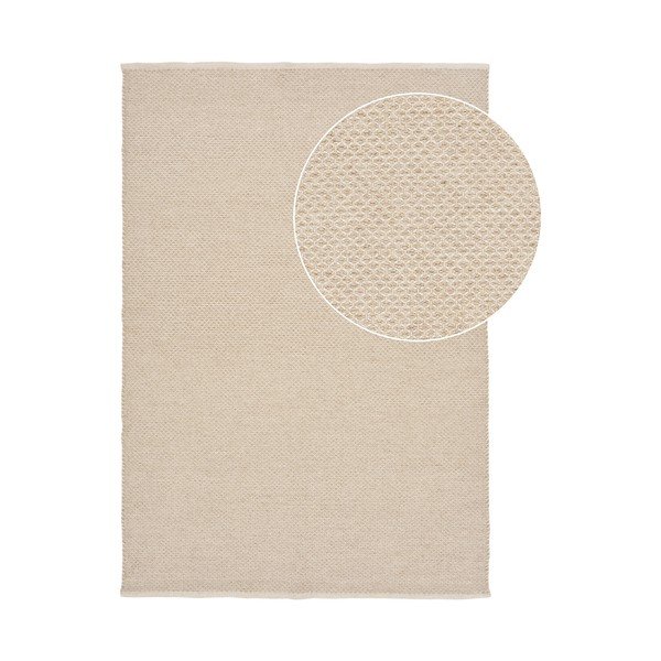 Tappeto color crema in lana 160x230 cm Gaya – House Nordic-image-3