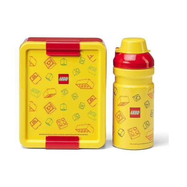 Portapranzo per bambini gialli in plastica 2 pz Brick – LEGO®