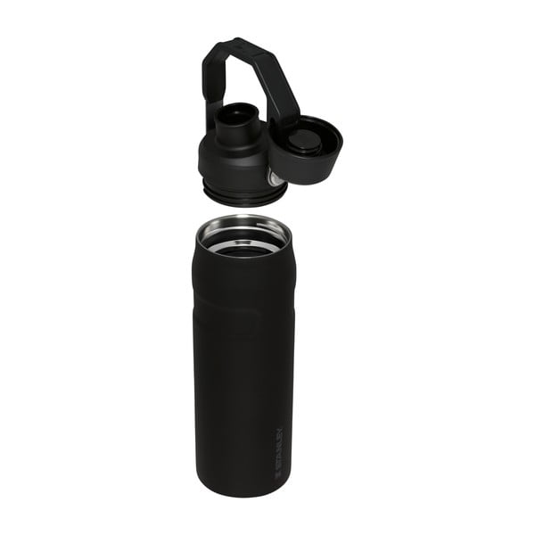 Bottiglia termica nera in acciaio inox 700 ml IceFlow™ Bottle Fast Flow Black – Stanley-image-3