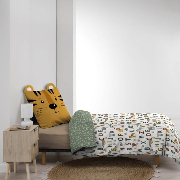 Set copripiumino e federa da bambini in cotone per letto singolo 140x200 cm Tigry – douceur d'intérieur-image-4