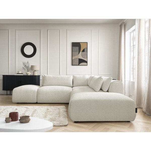 Divano angolare componibile bianco reclinabile Jana – Bobochic Paris-image-2