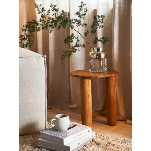 Vaso in vetro fatto a mano color oro Uma - Westwing Collection-image-1