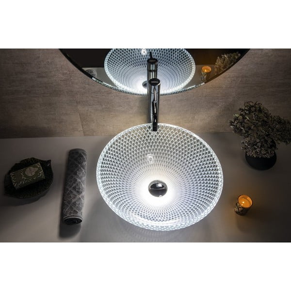 Lavabo rotondo in vetro ø 42 cm Puketa – Sapho-image-3