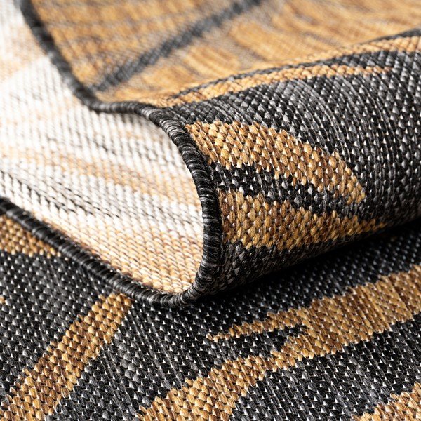 Tappeto da interno/esterno nero/marrone 80x150 cm Mira 1451 – Ayyildiz Carpets-image-3