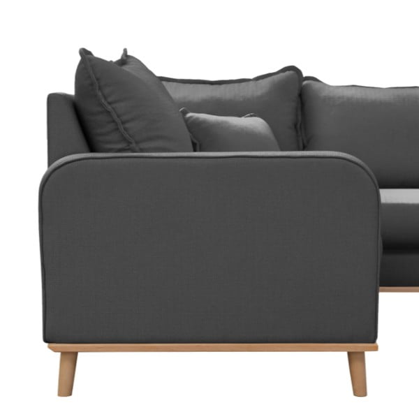 Divano angolare grigio scuro (angolo destro) Beata - Ropez-image-4