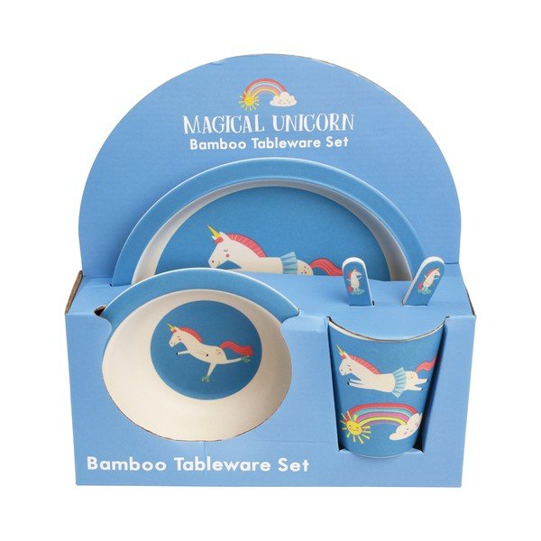Set di 5 pezzi di stoviglie per bambini Magical Unicorn - Rex London