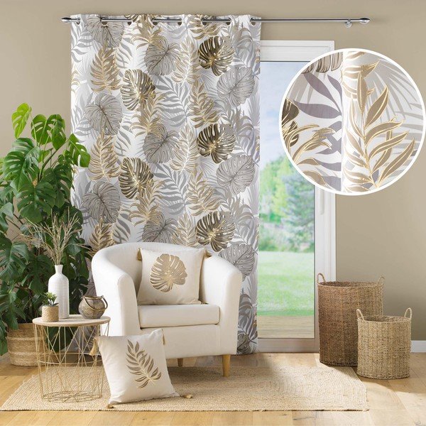 Tenda grigia/dorata 140x260 cm Mogador – douceur d'intérieur-image-4