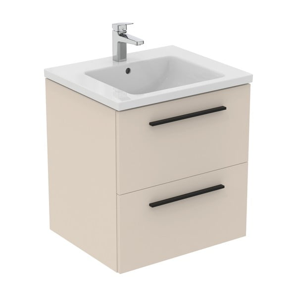 Mobile per lavabo color crema a sospensione 60x63 cm i.Life B - Ideal Standard-image-3