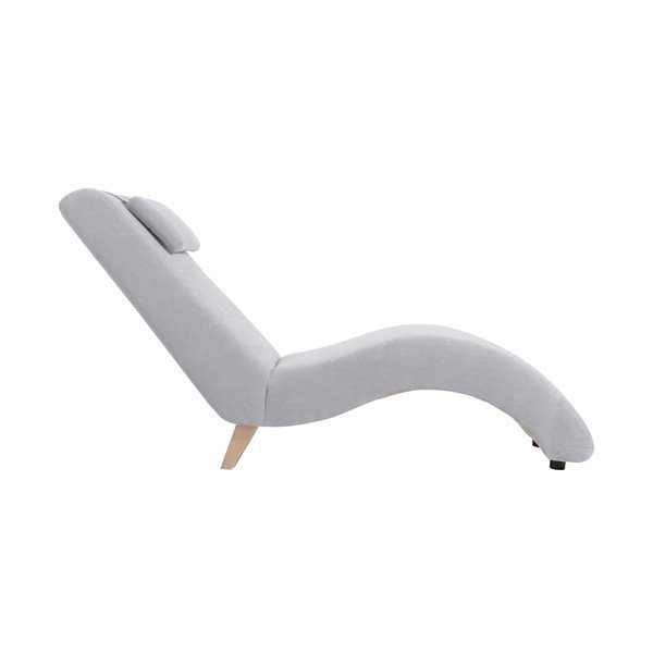 Sedia lounge grigio chiaro Norris Velor - Max Winzer-image-2