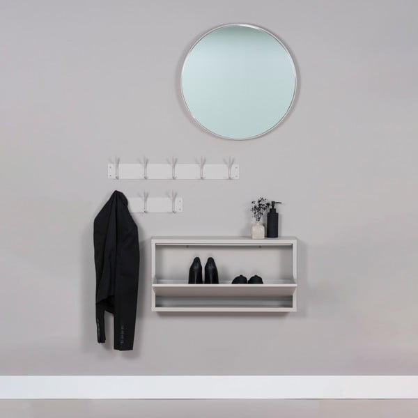 Attaccapanni da parete grigio tortora in metallo 40 cm Fusion – Spinder Design-image-1