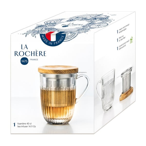 Boccale in vetro con setaccio 280 ml Ouessant - La Rochére-image-2