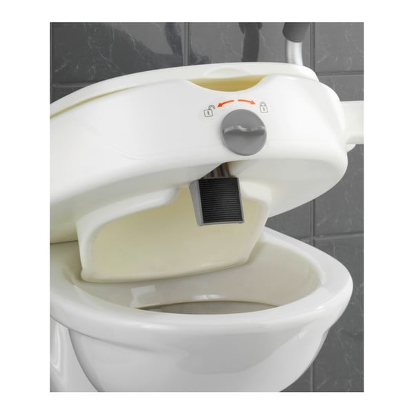 Sedile per WC rialzato con braccioli per anziani , 47,5 x 55 cm Secura - Wenko-image-1