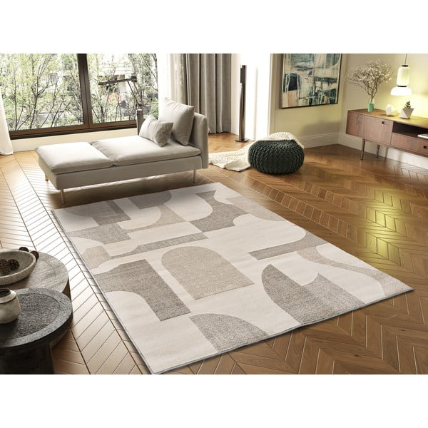 Tappeto beige e crema 120x170 cm Verona - Universal-image-1