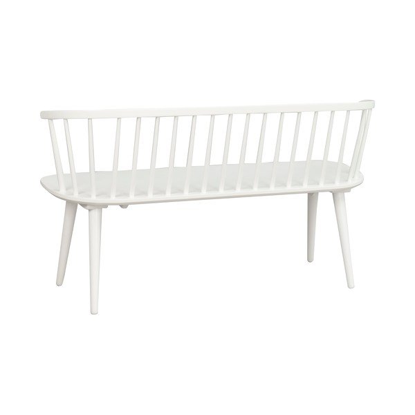 Panchina in legno bianca Carmen - Rowico-image-2