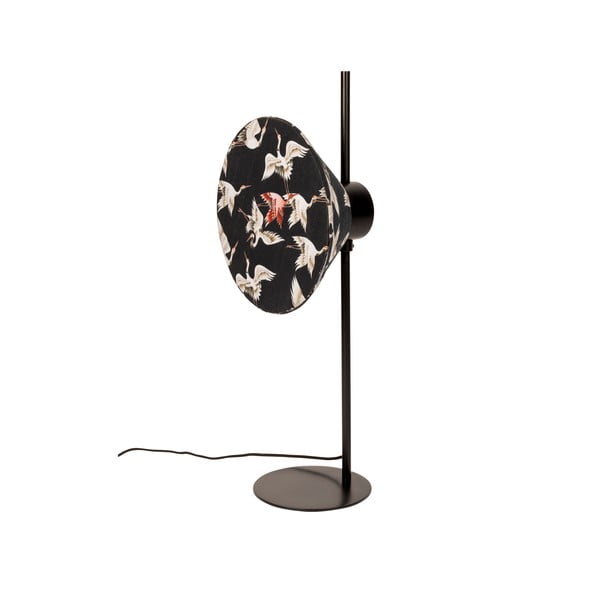 Lampada da tavolo nera con paralume in tessuto (altezza 71 cm) Jaylee - White Label