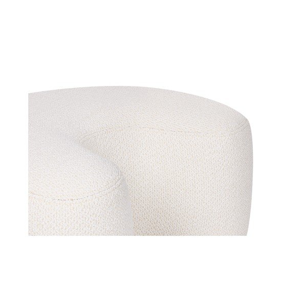 Poggiapiedi beige con rivestimento in bouclé Ü – noo.ma-image-4