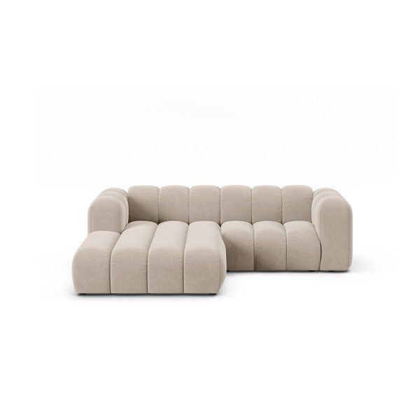 Divano angolare beige ad angolo sinistro Lupine - Micadoni Home