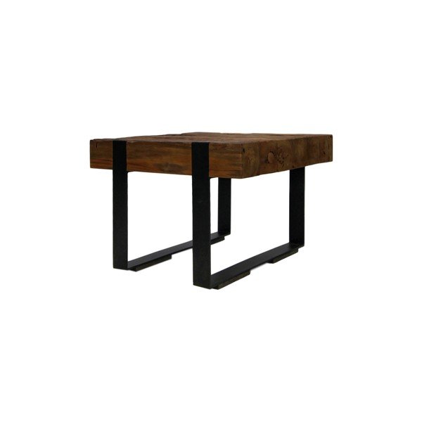 Tavolino in legno di teak non trattato Norton - HSM collection-image-1
