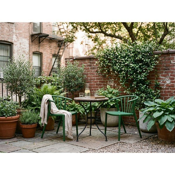 Sedia da giardino verde Capri - Bonami Essentials-image-4