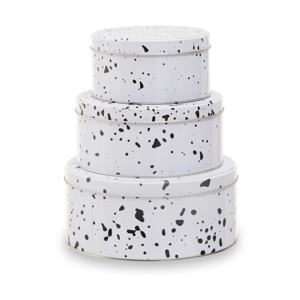 Barattoli per caramelle in metallo in set da 3 Speckled - Premier Housewares