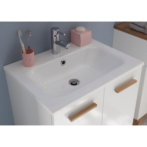 Lavabo in marmo bianco 61x46 cm Set 923 - Pelipal-image-1