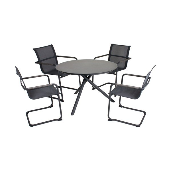 Tavolo da giardino in metallo ADDU Kendra, ⌀ 110 cm - Garden Pleasure-image-1